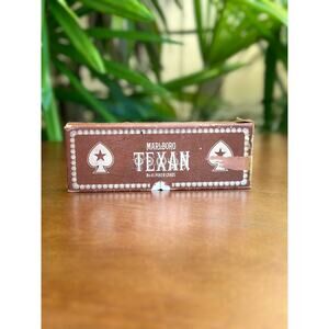 Vintage Marlboro Texan No 45 Poker Playing Cards and Holder
